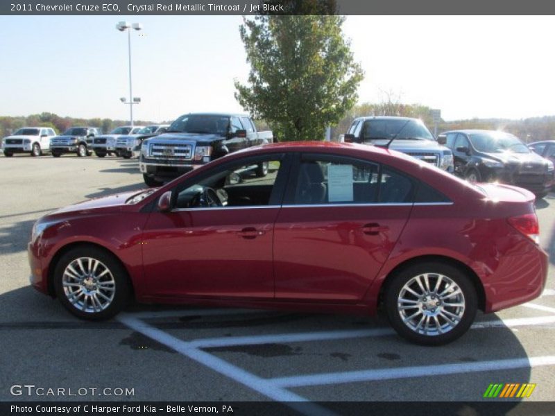 Crystal Red Metallic Tintcoat / Jet Black 2011 Chevrolet Cruze ECO