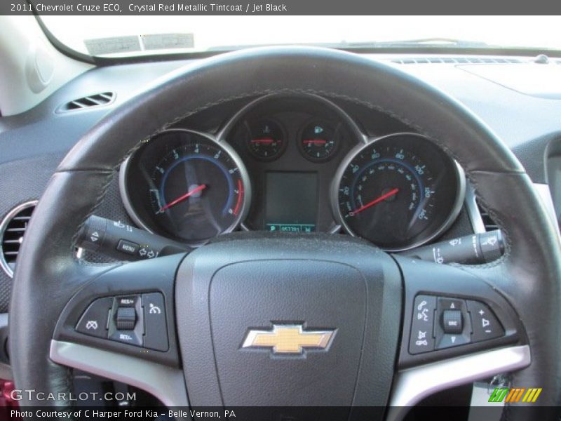 Crystal Red Metallic Tintcoat / Jet Black 2011 Chevrolet Cruze ECO