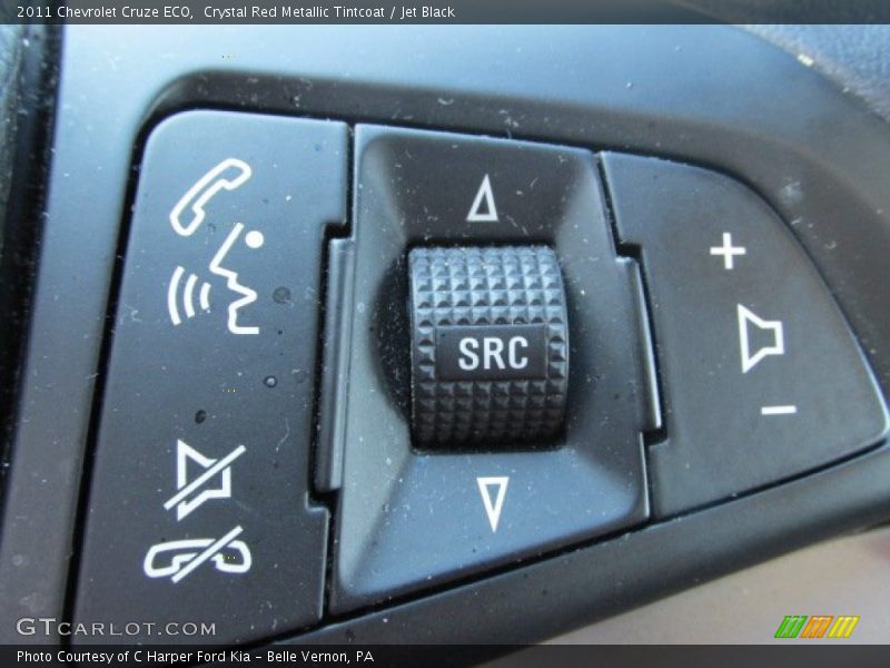 Crystal Red Metallic Tintcoat / Jet Black 2011 Chevrolet Cruze ECO