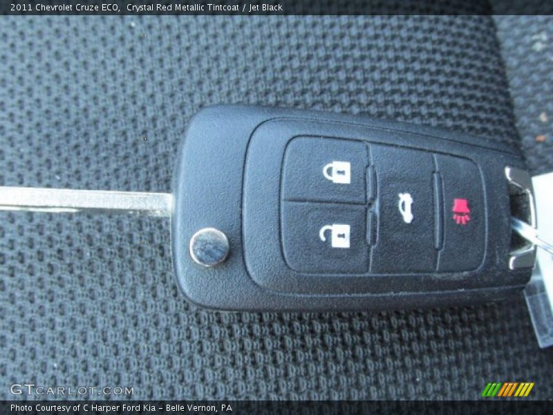 Crystal Red Metallic Tintcoat / Jet Black 2011 Chevrolet Cruze ECO