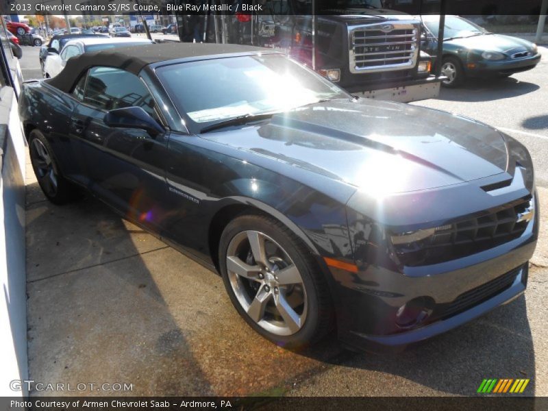 Blue Ray Metallic / Black 2013 Chevrolet Camaro SS/RS Coupe