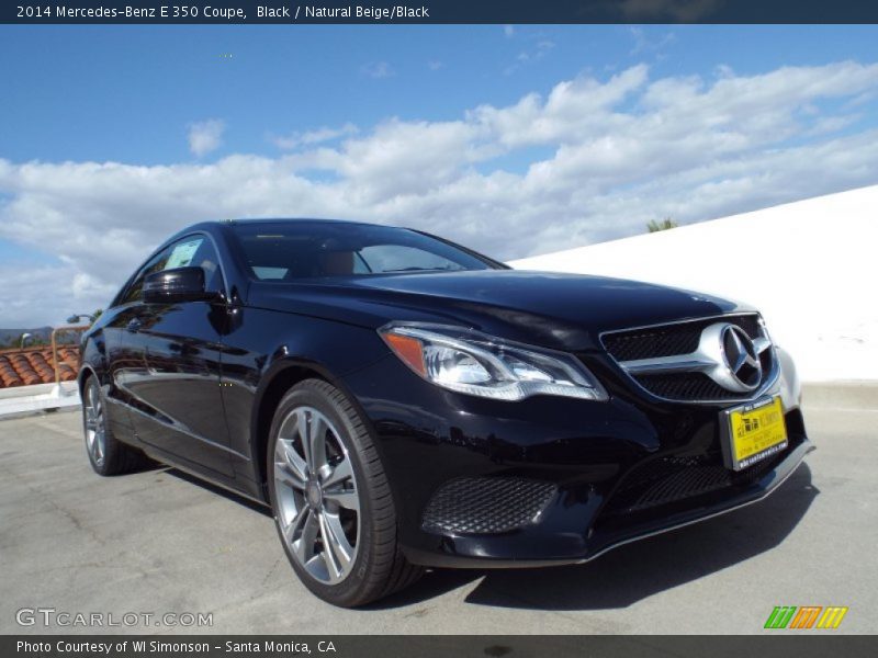 Black / Natural Beige/Black 2014 Mercedes-Benz E 350 Coupe
