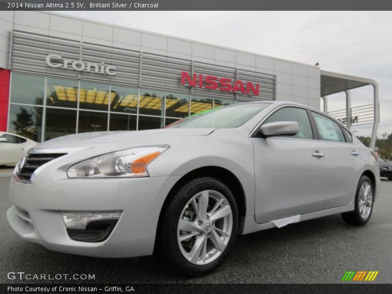 Brilliant Silver / Charcoal 2014 Nissan Altima 2.5 SV