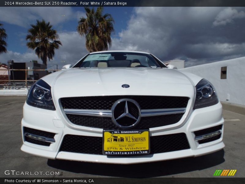 Polar White / Sahara Beige 2014 Mercedes-Benz SLK 250 Roadster