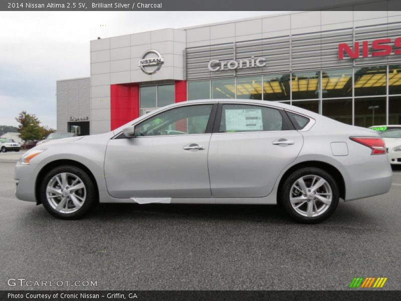 Brilliant Silver / Charcoal 2014 Nissan Altima 2.5 SV