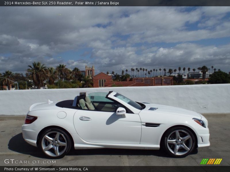 Polar White / Sahara Beige 2014 Mercedes-Benz SLK 250 Roadster