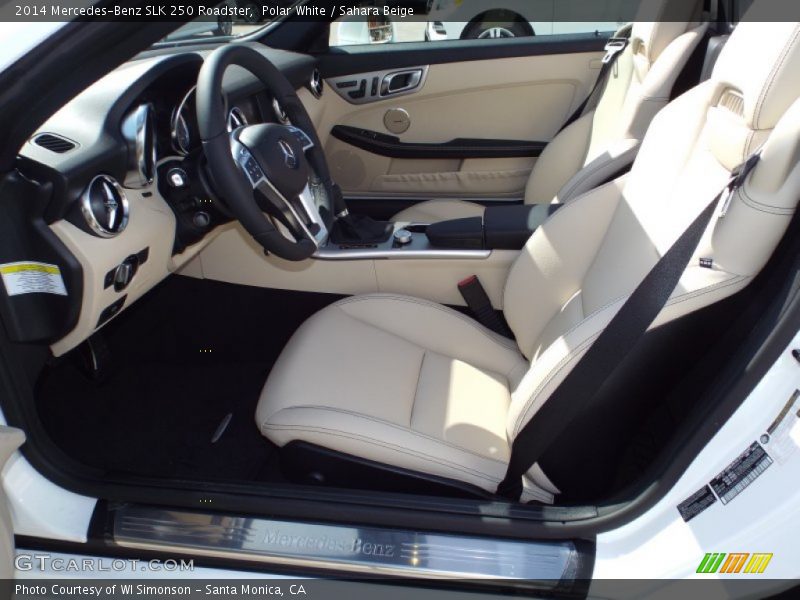 Polar White / Sahara Beige 2014 Mercedes-Benz SLK 250 Roadster