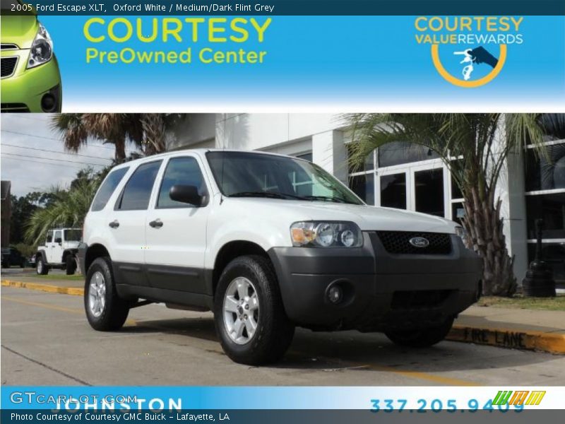 Oxford White / Medium/Dark Flint Grey 2005 Ford Escape XLT