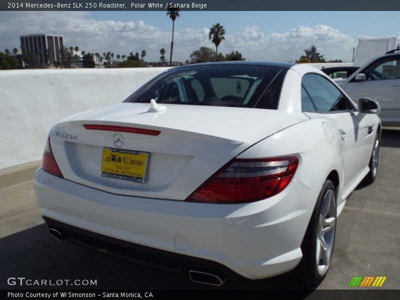 Polar White / Sahara Beige 2014 Mercedes-Benz SLK 250 Roadster