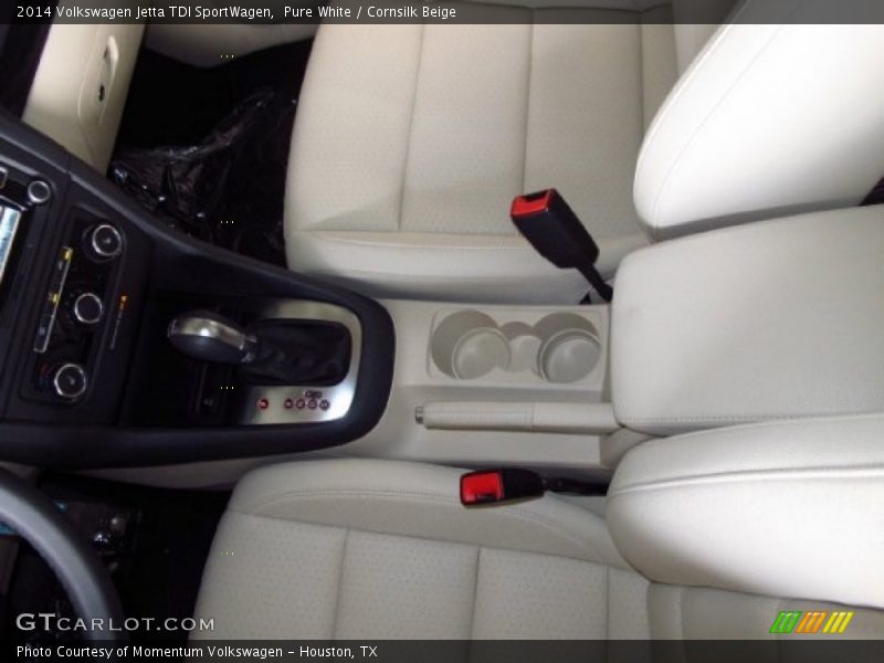 Pure White / Cornsilk Beige 2014 Volkswagen Jetta TDI SportWagen