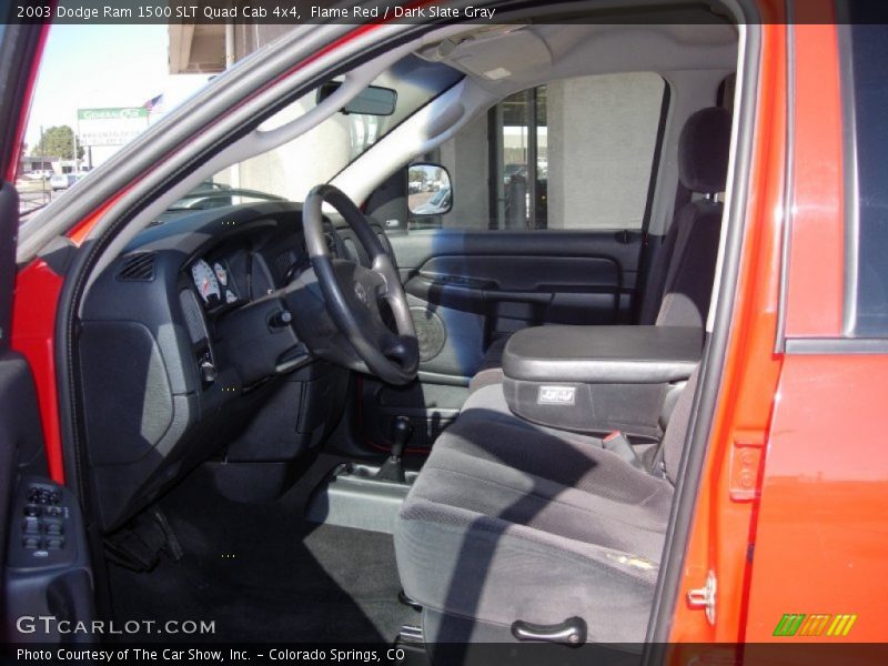 Flame Red / Dark Slate Gray 2003 Dodge Ram 1500 SLT Quad Cab 4x4