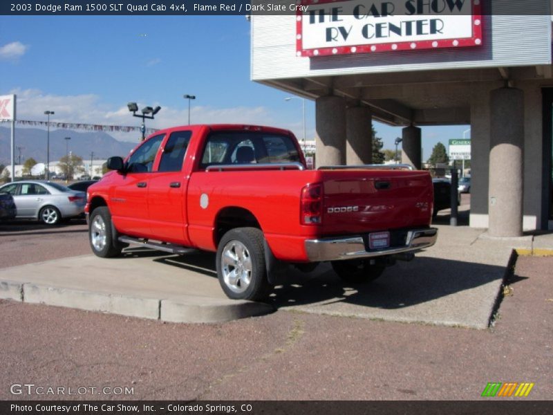 Flame Red / Dark Slate Gray 2003 Dodge Ram 1500 SLT Quad Cab 4x4
