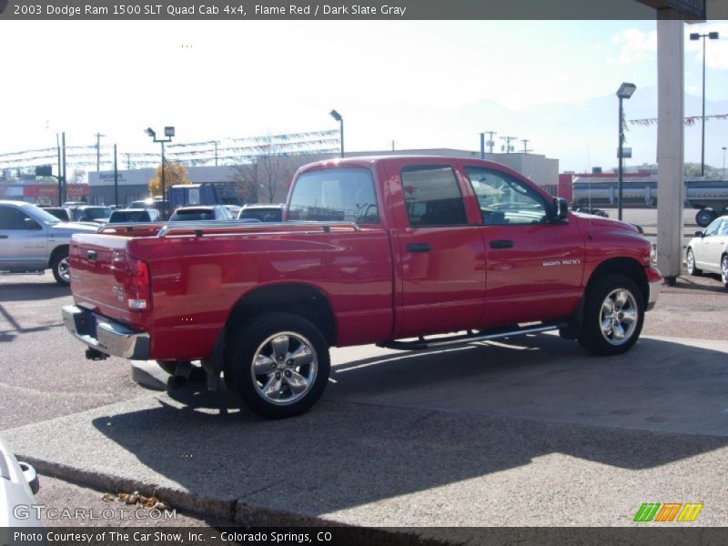Flame Red / Dark Slate Gray 2003 Dodge Ram 1500 SLT Quad Cab 4x4