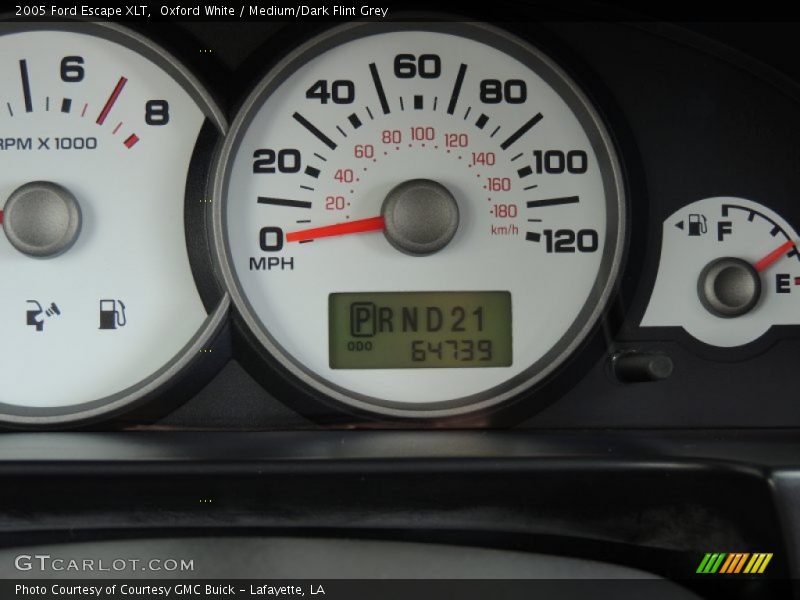 Oxford White / Medium/Dark Flint Grey 2005 Ford Escape XLT