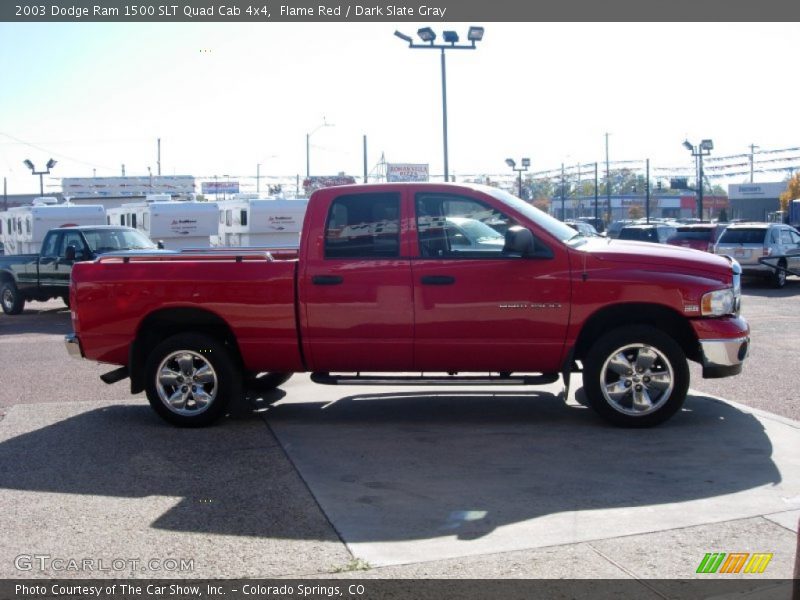 Flame Red / Dark Slate Gray 2003 Dodge Ram 1500 SLT Quad Cab 4x4
