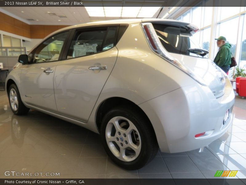 Brilliant Silver / Black 2013 Nissan LEAF SV