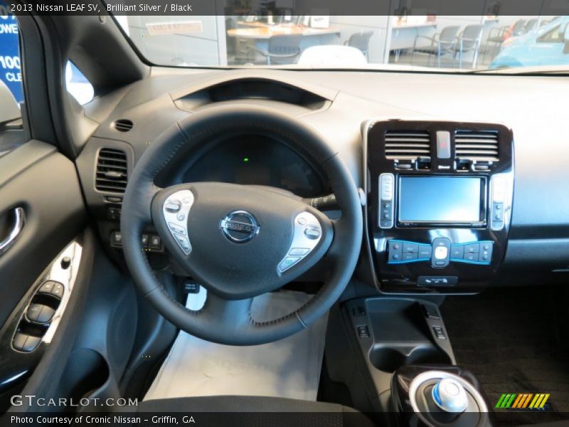 Brilliant Silver / Black 2013 Nissan LEAF SV