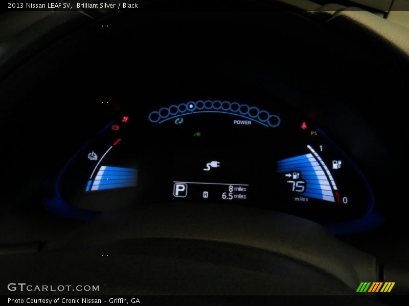 Brilliant Silver / Black 2013 Nissan LEAF SV