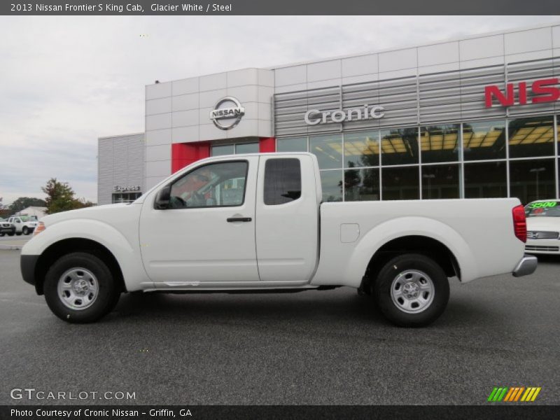 Glacier White / Steel 2013 Nissan Frontier S King Cab