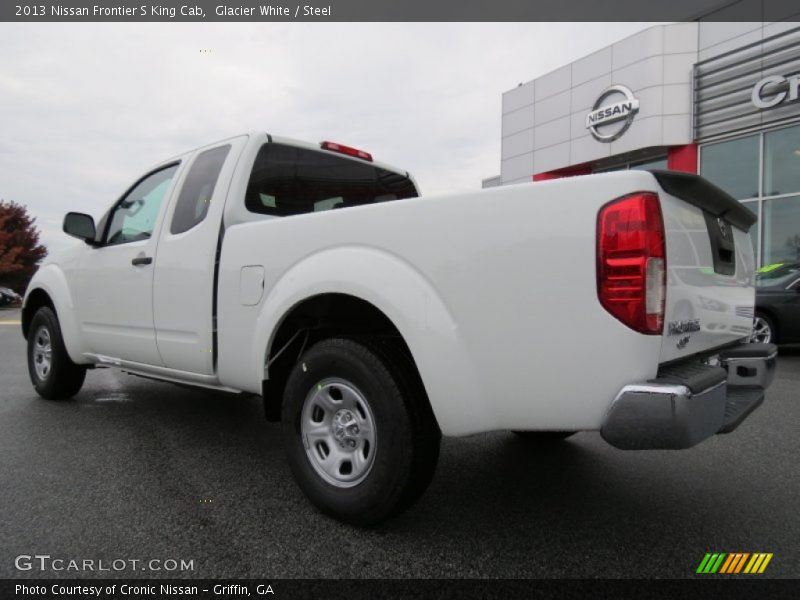 Glacier White / Steel 2013 Nissan Frontier S King Cab