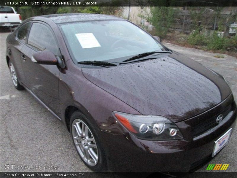 Sizzling Crimson Mica / Dark Charcoal 2010 Scion tC