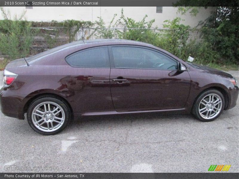 Sizzling Crimson Mica / Dark Charcoal 2010 Scion tC