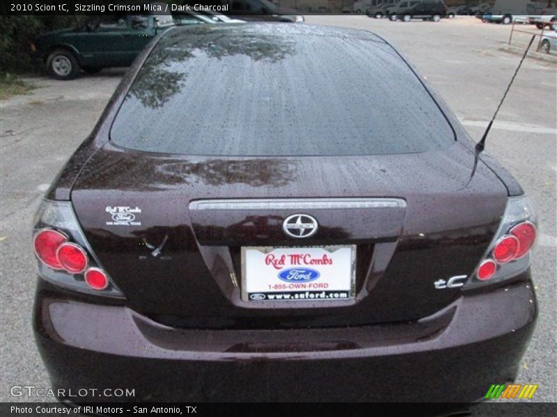 Sizzling Crimson Mica / Dark Charcoal 2010 Scion tC