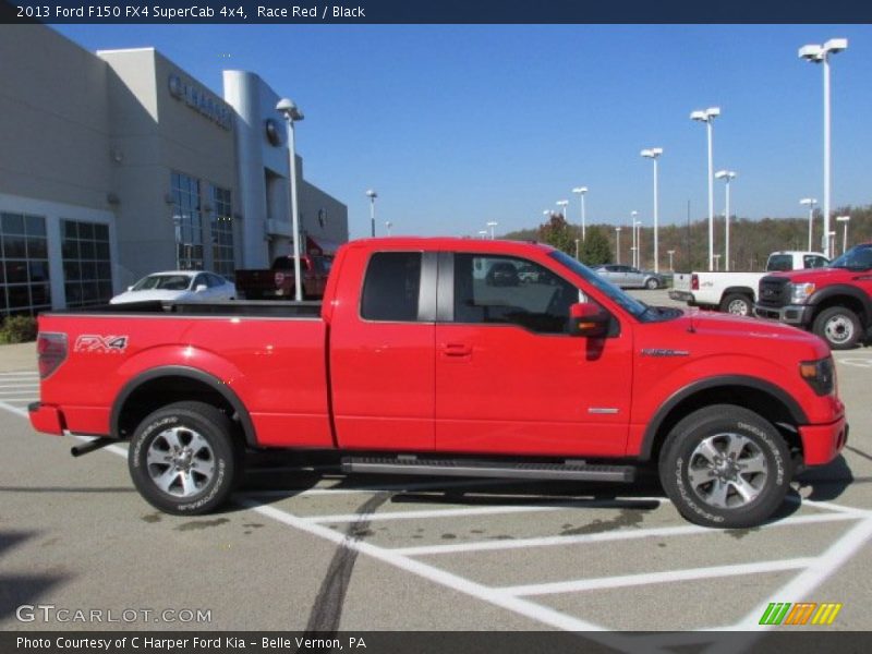 Race Red / Black 2013 Ford F150 FX4 SuperCab 4x4
