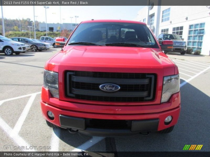 Race Red / Black 2013 Ford F150 FX4 SuperCab 4x4