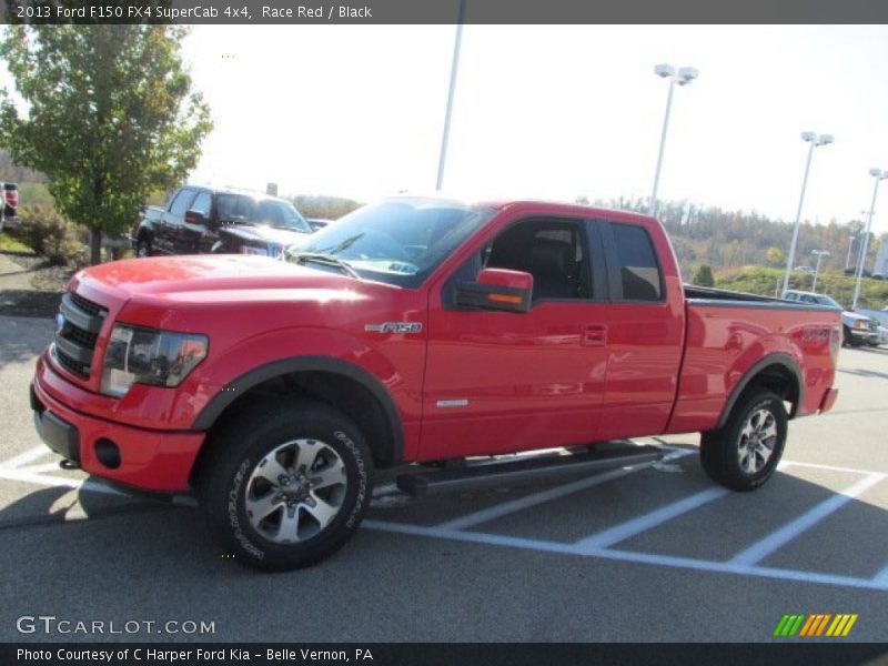 Race Red / Black 2013 Ford F150 FX4 SuperCab 4x4