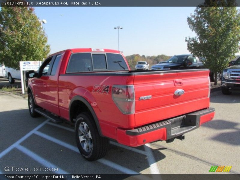 Race Red / Black 2013 Ford F150 FX4 SuperCab 4x4