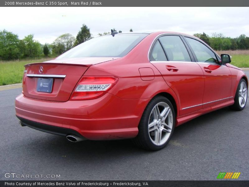 Mars Red / Black 2008 Mercedes-Benz C 350 Sport