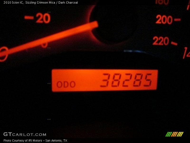Sizzling Crimson Mica / Dark Charcoal 2010 Scion tC