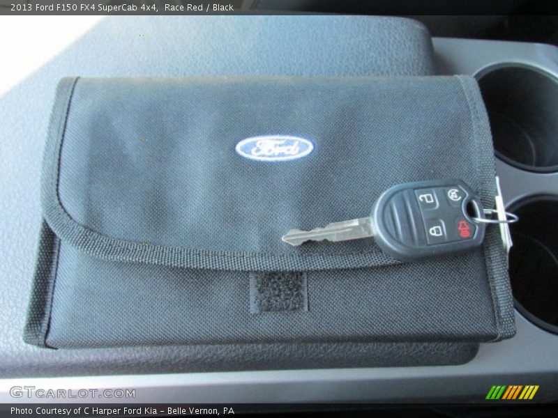 Race Red / Black 2013 Ford F150 FX4 SuperCab 4x4