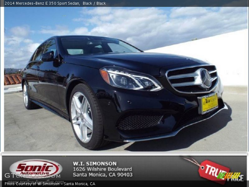 Black / Black 2014 Mercedes-Benz E 350 Sport Sedan