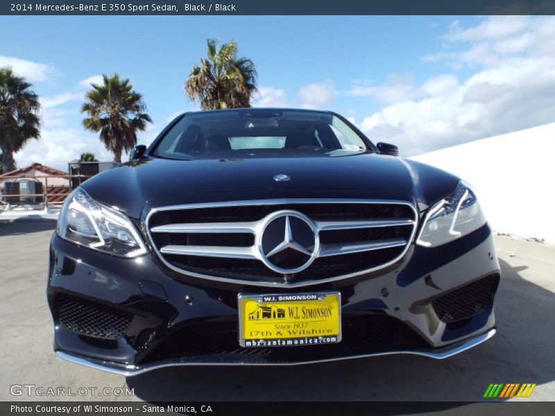 Black / Black 2014 Mercedes-Benz E 350 Sport Sedan