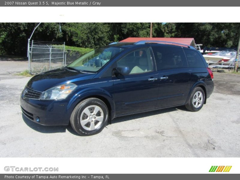 Majestic Blue Metallic / Gray 2007 Nissan Quest 3.5 S