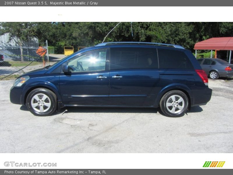 Majestic Blue Metallic / Gray 2007 Nissan Quest 3.5 S