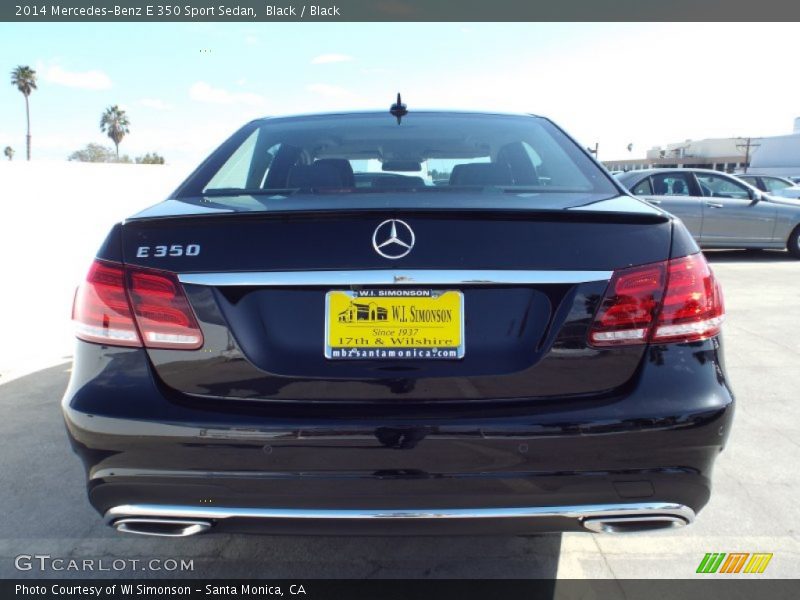 Black / Black 2014 Mercedes-Benz E 350 Sport Sedan