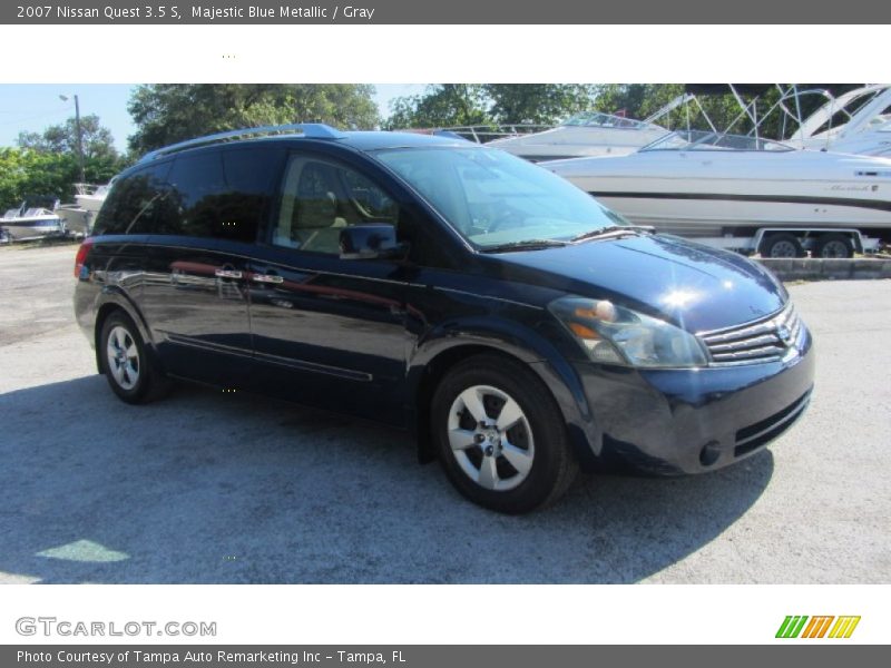 Majestic Blue Metallic / Gray 2007 Nissan Quest 3.5 S