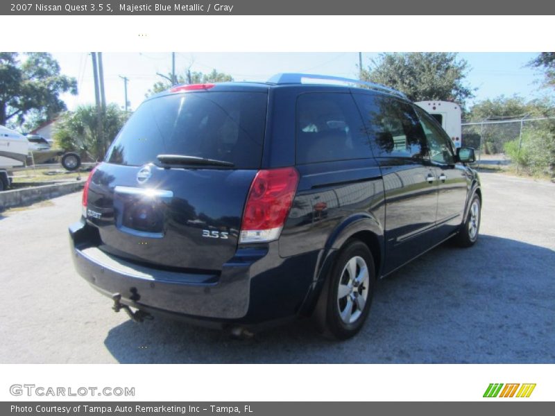 Majestic Blue Metallic / Gray 2007 Nissan Quest 3.5 S