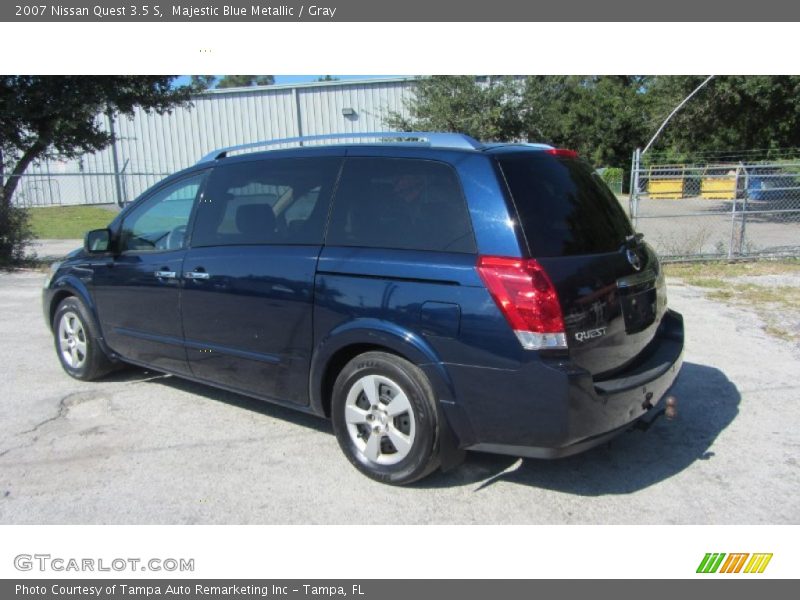 Majestic Blue Metallic / Gray 2007 Nissan Quest 3.5 S