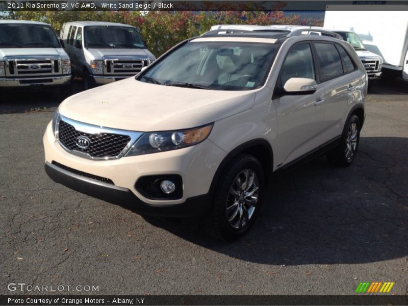 White Sand Beige / Black 2011 Kia Sorento EX V6 AWD