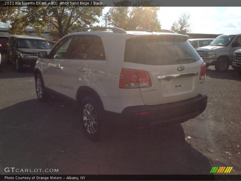 White Sand Beige / Black 2011 Kia Sorento EX V6 AWD