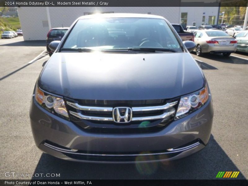 Modern Steel Metallic / Gray 2014 Honda Odyssey EX-L
