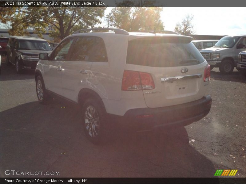 White Sand Beige / Black 2011 Kia Sorento EX V6 AWD