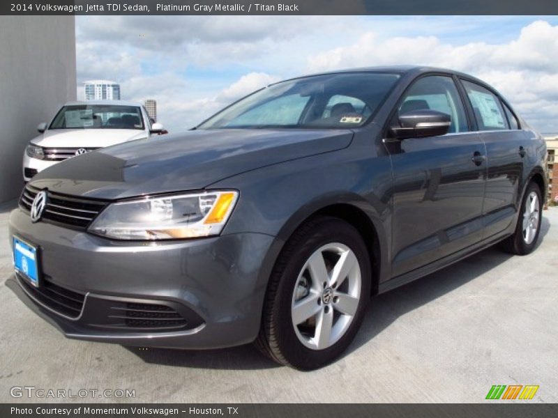 Platinum Gray Metallic / Titan Black 2014 Volkswagen Jetta TDI Sedan