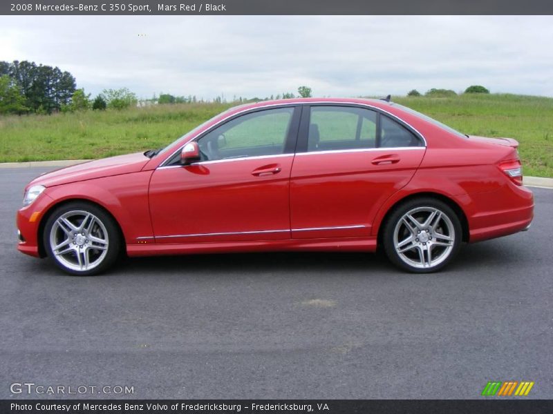 Mars Red / Black 2008 Mercedes-Benz C 350 Sport