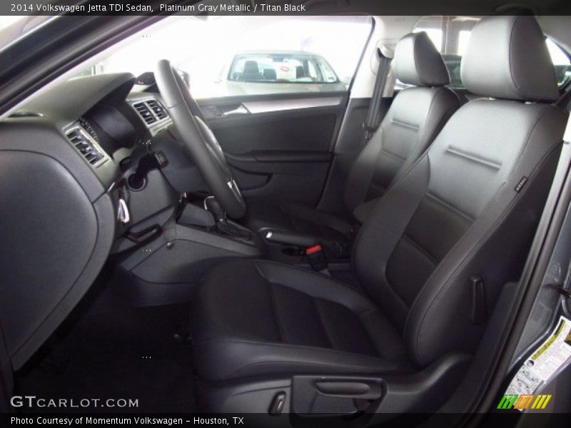 Platinum Gray Metallic / Titan Black 2014 Volkswagen Jetta TDI Sedan