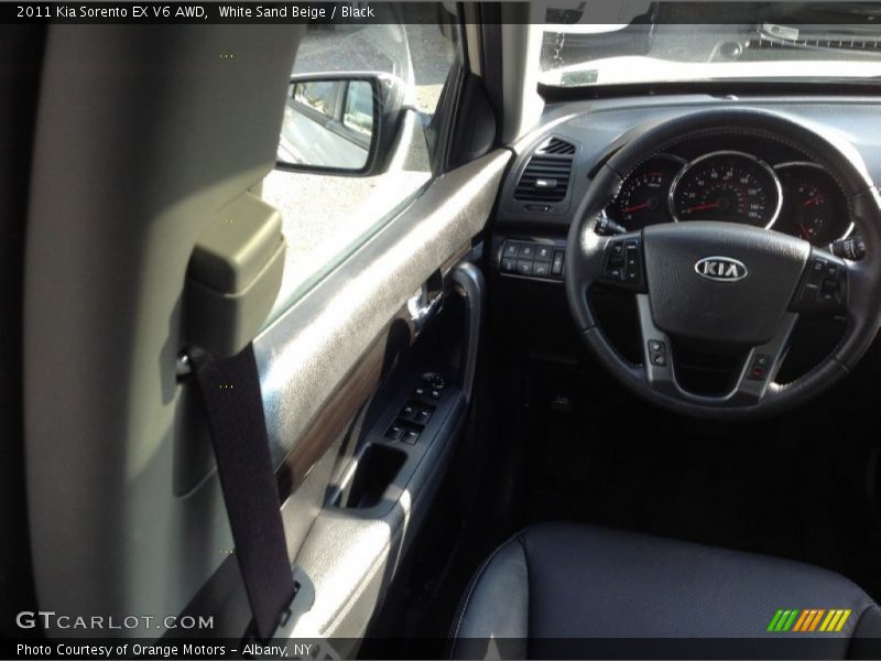 White Sand Beige / Black 2011 Kia Sorento EX V6 AWD